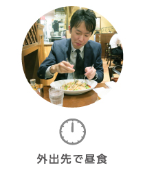 外出先で昼食